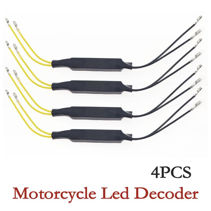 1 Pair Motorcycle Flasher LED Turn Signal Lights AMS Cement Indicator Load Resistor 12V 21W Fault Decoder Solve Blinker Error 26 Ohm
