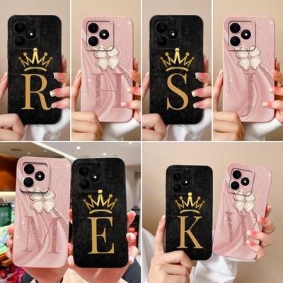 Для Realme C53 C25 C25S C25Y C30 C30S C31 C33 C35 C51 C61 C55 C65 C67 C75 4G 5G чехол для телефона креативный узор с буквами мягкий силиконовый корпус для OPPO Capa