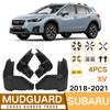 Брызговики для Subaru XV 2018-брызговики, передние и задние брызговики, крыло, экстерьер автомобиля