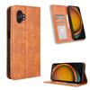 For Samsung Galaxy XCover7 Pro Leather Case Wallet Stand Retro Texture Phone Cover