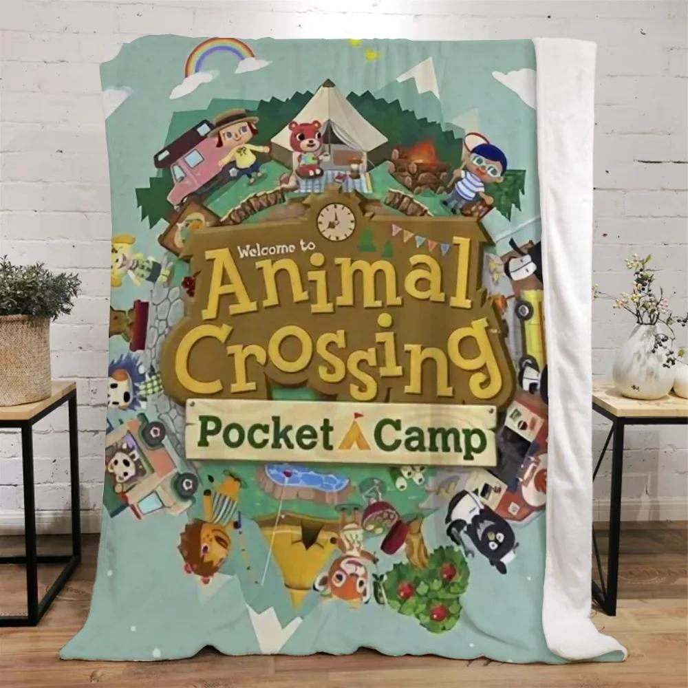 Animal Crossing Decorative Blanket Sofa Winter Custom Blankets Characters Luxury Bedding Home Interior Beach Towel Fluffy Plaid