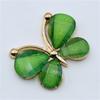 10pcs Cute Butterfly Alloy Jewelry Accessories Stained Glass Costume Decoration Metal Buttons