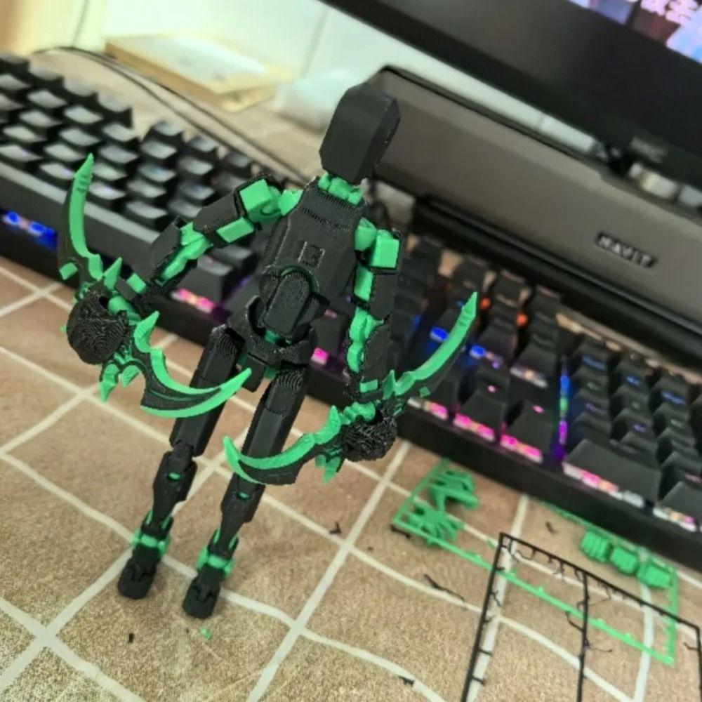 Desktop Decoration 3D Printed T13 Action Figure ABS Robot Dummy Action Figures for Boy Gifts