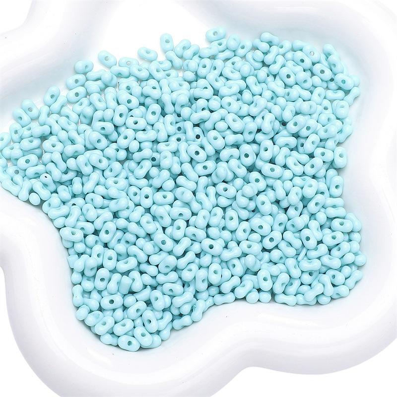 Бусины для браслетов ручной работы Акриловые однотонные бусины в форме арахиса Бусины для ожерелья Полуфабрикаты для нитей Украшения ручной работы своими руками Аксессуары Материалы для аксессуаров