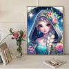 5D Diy Diamond Painting Flowers and Elsa Full Drill Rhinestones Mosaic Embroidery Handmade Products Home Decor Gift