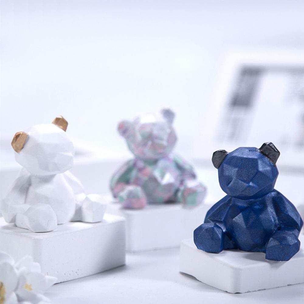 3pcs Food-Grade Silicone Bear Resin Mould Cute Bear Bear Candy Mould Candle Making