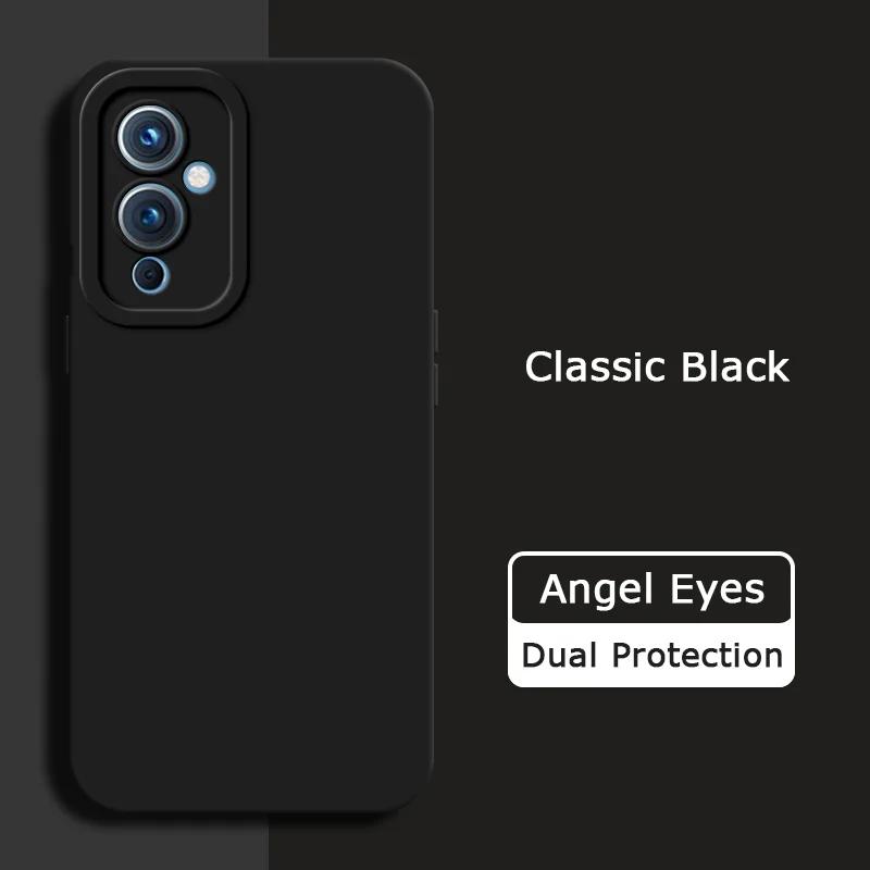 Чехол для телефона из жидкого силикона с ангельскими глазками для OnePlus 9 Pro 9R R RT, мягкий, защитный, противоударный чехол для камеры OnePlus9 9Pro 9RT