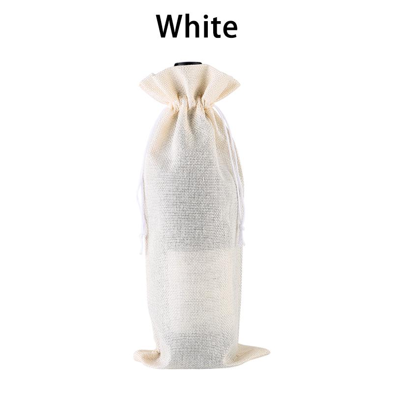 1 шт. настольные украшения, крышка для бутылки красного вина, сумка из мешковины на шнурке, упаковка, портативный подарок