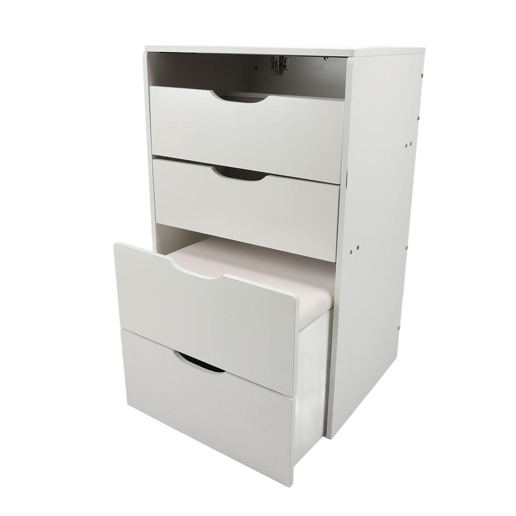 Vanity Desk with Flip Top Mirror Light Makeup Table with Drawers Stool Storage Small Dressing Table 