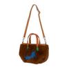 Сумка-кроссбоди Tsumori Chisato Kira Neko из меха, 2 способа ношения, S, цвет Шоколад