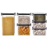 Прозрачная пластиковая банка для хранения пищевых продуктов для круп, закусок и сухих продуктов