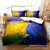 3D Digital Printing Bedding Four-Piece Set Three-Piece Set Parrot Bed Sheet Quilt Pillow