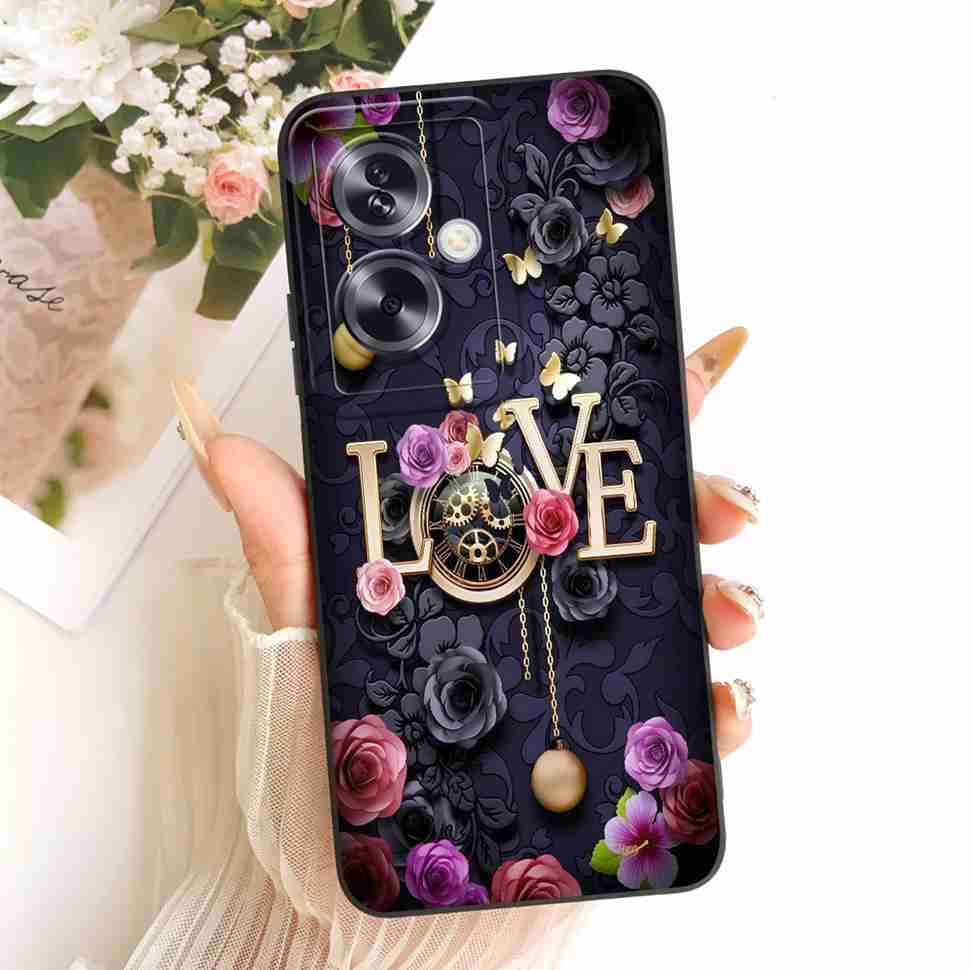For Oppo A79 5G Case Cartoon Cat Retro Style Silicone Cover For Oppo A79 CPH2553 CPH2557 Shockproof Phone Cases Bumper