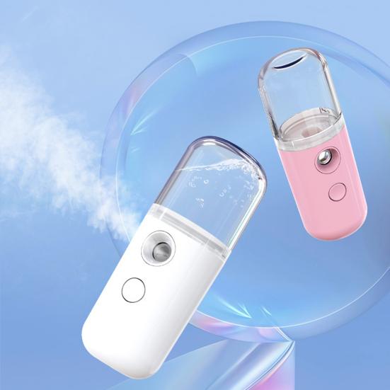 Mini Travel Steamer Cordless USB Rechargeable 30ml Water Tank Handheld Clothes Steamer Portable Facial Hydrating Device for Travel Home