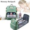 2in1 Travel Portable Large Capacity Mommy Backpack Folding Crib Bag Organizer