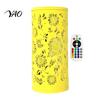 USB Powered Night Light Butterfly Projector Lamp, RGB 16 Colors Decorative Lamp with Remote Bedroom Ambient Lighting Control, Hollow-out