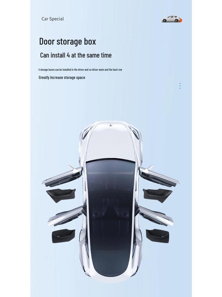 Коврик для ящика для хранения в двери Model 3 для Tesla - Материал TPE