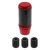 INFINAUTO Matte Frost Shift Knob 9.5cm Automatic Manual Car Gear Shift Knob with 3 Adapters Aluminum Alloy Red 1 Set