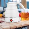 Portable Folding Electric Kettle Foldable Water for Tea Coffee Picnic White