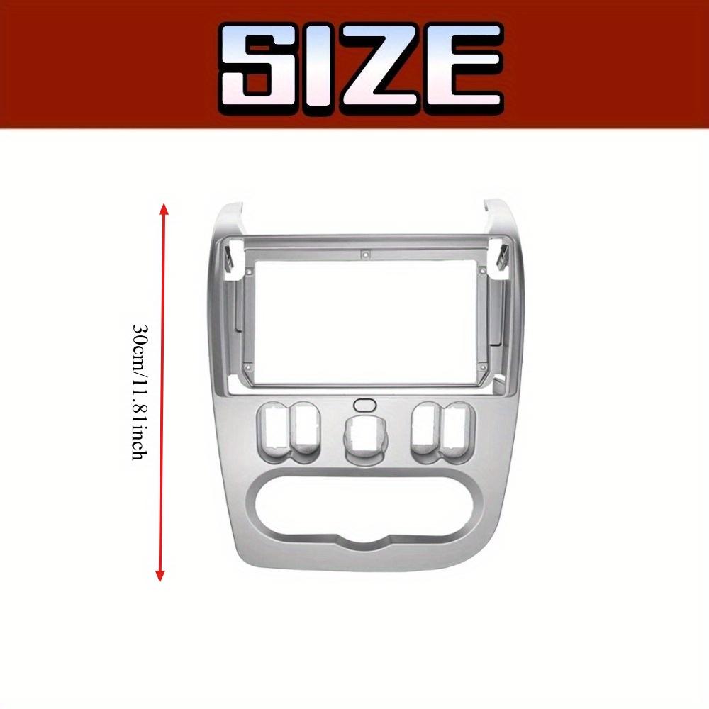 2 din Car Radio Fascia for RENAULT Logan Sandero DACIA Duster Double din Radio Fascia Frame Adapter CD Panel Dash Trim Bezel