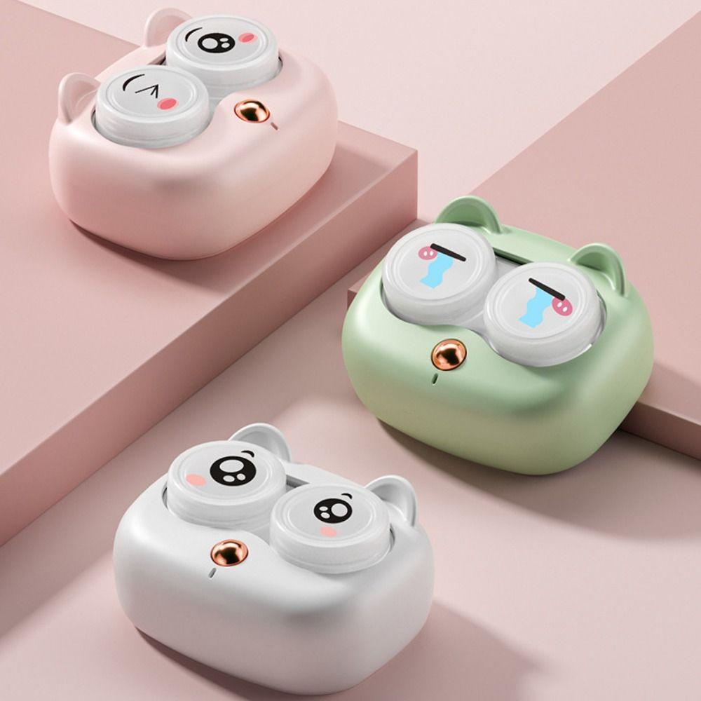 Портативный очиститель для контактных линз Ультразвуковой футляр для контактных линз Белый протеиновый очиститель