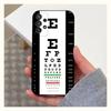 Vision Chart Medical Eye Phone Case For Samsung S22,S21,S20,S10,S9,S25,S24,S23,Ultra,FE,Plus,Lite,Soft Silicone Black