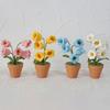 Тканые горшечные растения ручной вязки, мини-горшки для растений, связанные крючком, долговечны, легко моются, для украшения дома