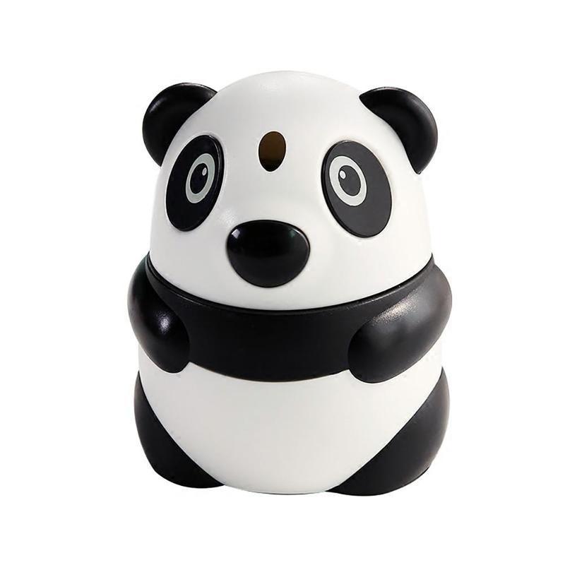 Panda Автоматическая коробка для зубочисток Ручной тип давления Модные зубочистки Огнетушители Милый мультфильм Настольные пластиковые банки для зубочисток