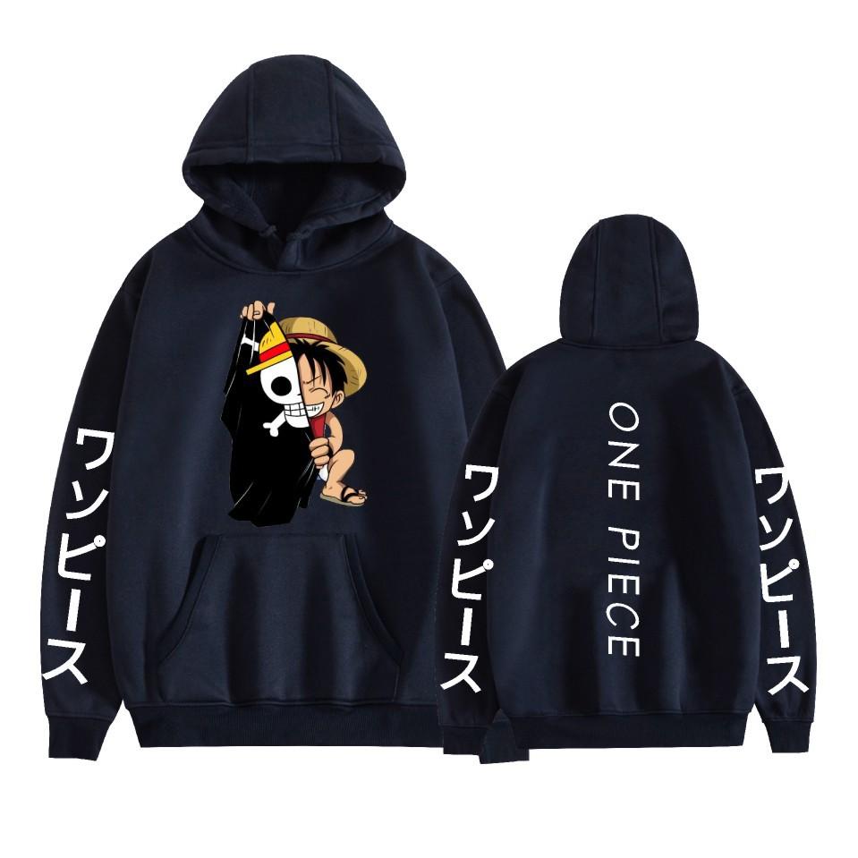 Мужская Женская Толстовка ONE PIECE Худи Уличная Одежда Харадзюку Повседневная С Мультяшным Принтом Толстовка с Капюшоном Свитшоты