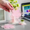 Cherry Blossom Silicone Anti Scalding Mat Dining Table High Temperature Resistant Insulation Mat Anti Slip Cup Mat