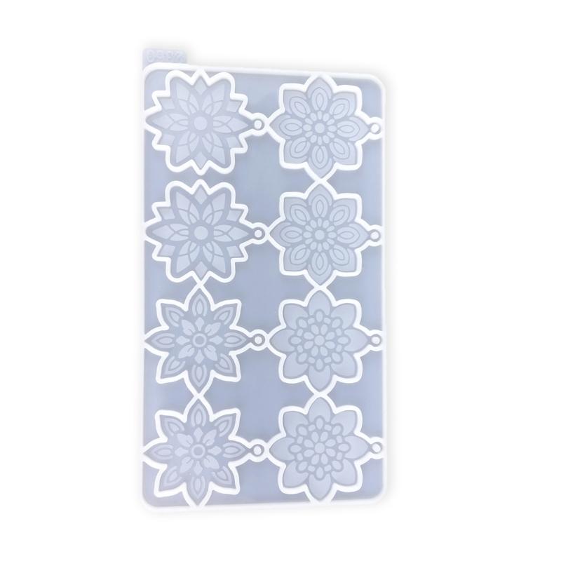 Уникальная силиконовая форма для сережек в виде цветов для изготовления украшений из смолы для ушей, изящная форма в форме цветка, форма для ювелирных изделий, подвесок