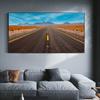 Пейзаж на берегу озера, масляная живопись, пустыня, дорога, искусство, холст, картина, гостиная, коридор, офис, украшение дома, фреска, без рамки