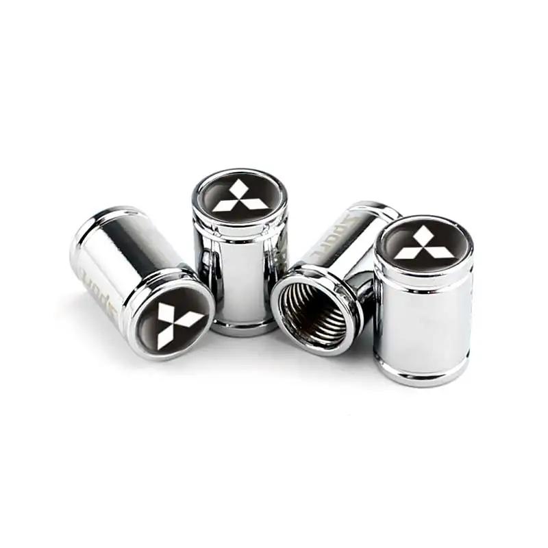 4PCS Car Wheel Tire Valve Tyre Stem Air Caps For Mitsubishi Ralliart ASX Lancer Cordia Pajero Mirage Triton Outlander Colt