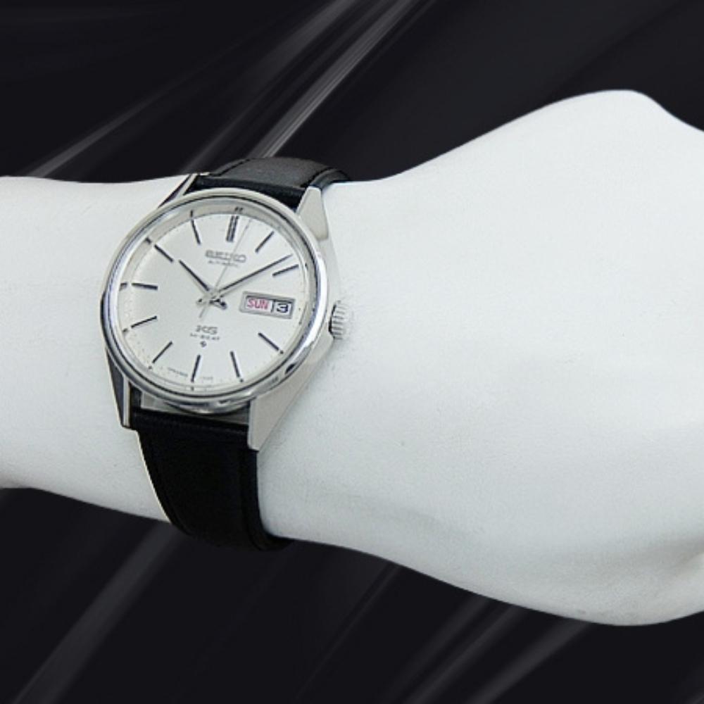 KING SEIKO HI-BEAT 5626-7113 Нержавеющая сталь Серебристый циферблат День-Дата Пряжка KS Автоматические 56KS Б/у