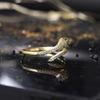 ZHOUYANG регулируемые кольца для женщин изысканный милый змея циркон светло-желтый золотой цвет открытое кольцо подарки модные ювелирные изделия R072