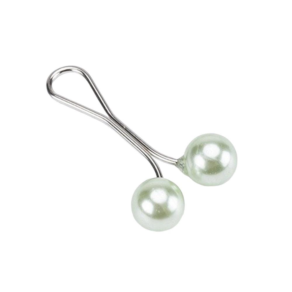 High Quality U-Shaped Pearl Brooch Fixed Straps Adjustable Collar Clip Scarf Pin Anti Slip DIY Sewing Brooches Dress Decoration