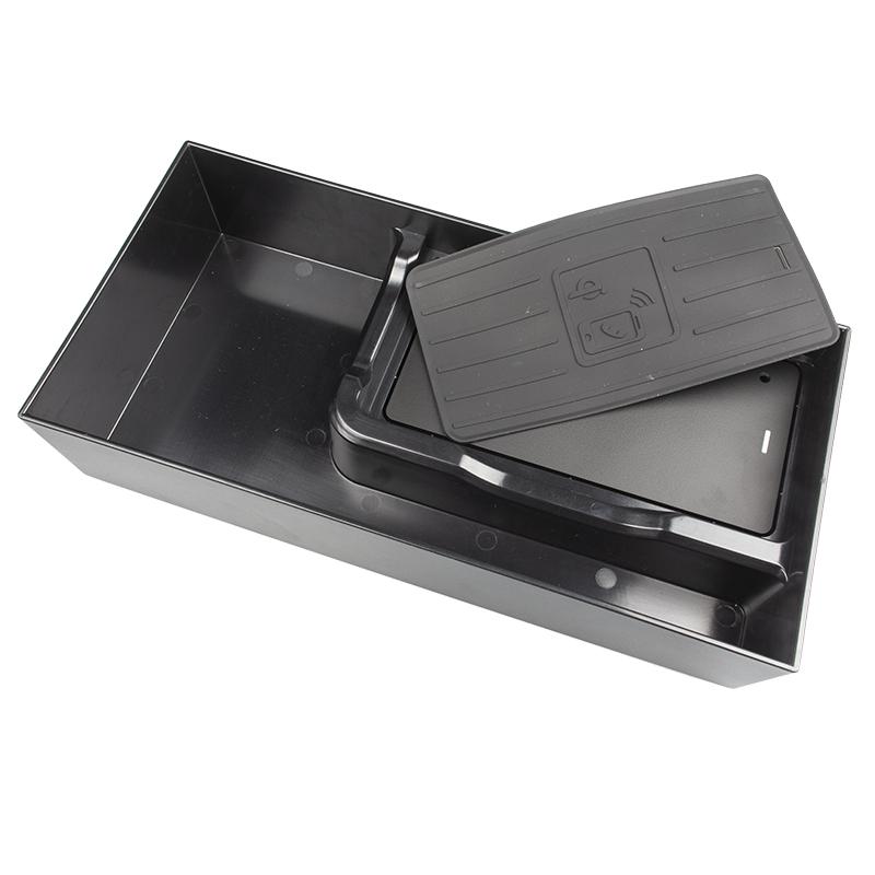 Car Wireless Charging Pad for Lexus ES 300h 350 XV60 2013~2018 Armrest Storage Box Phone Fast Charger Plate Tray 2014 2015 2016