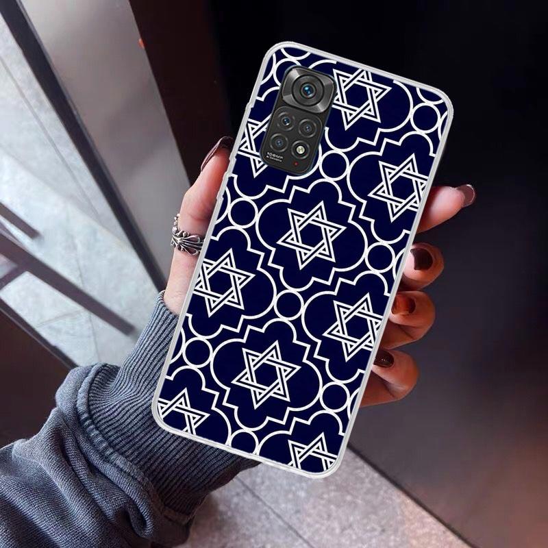 David Jewish Star Symbol Phone Case For Xiaomi Redmi Note 10 11 12 13 14 15 Pro Plus 11S 12S 14S 11T 11E 10S Soft TPU Back Cover