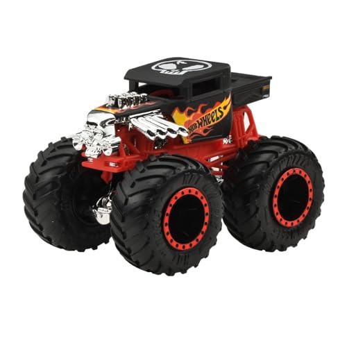 Hot Wheels Монстр-трак 1:64 Игрушечный автомобиль "Костотряс" Мини-машина для детей от 3 лет Черный JGR03