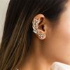Женские цирконовые модные геометрические поддельные пирсинг-бабочки серьги-манжеты для ушей