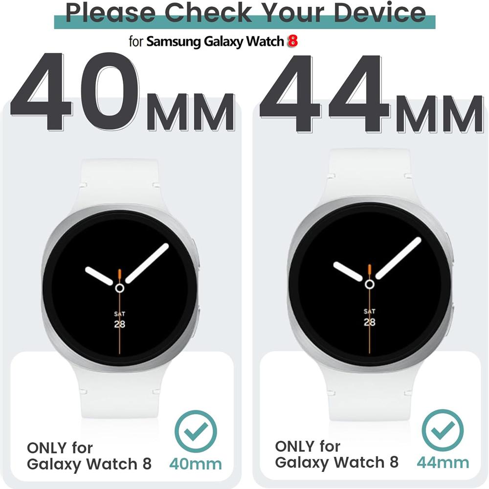 Чехол с гальваническим покрытием из ТПУ для Samsung Galaxy Watch 8 40 мм 44 мм Защитная пленка Аксессуары Чехлы для часов для Galaxy Watch 8 Защита