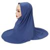 Malay Double Chin Undercap Muslim Women Solid Color Inner Scarf Islamic Instant Hijab Ladies Cap Crystal Hemp Bonnet Hat 80*55cm