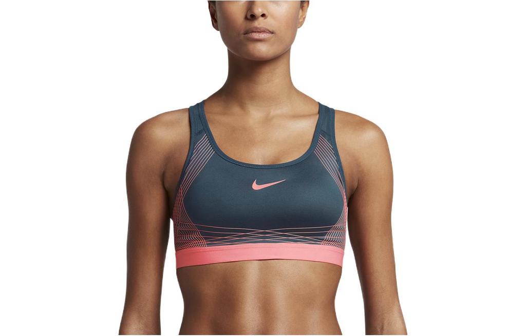 Nike Спортивное нижнее белье женское синее средняя поддержка 832069-464