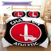 Charlton poster Bedding Quilt Set Quilt Cover Pillowcase Home Decoration Birthday Gift (1 * duvet cover + 2 * pillowcase, without core)