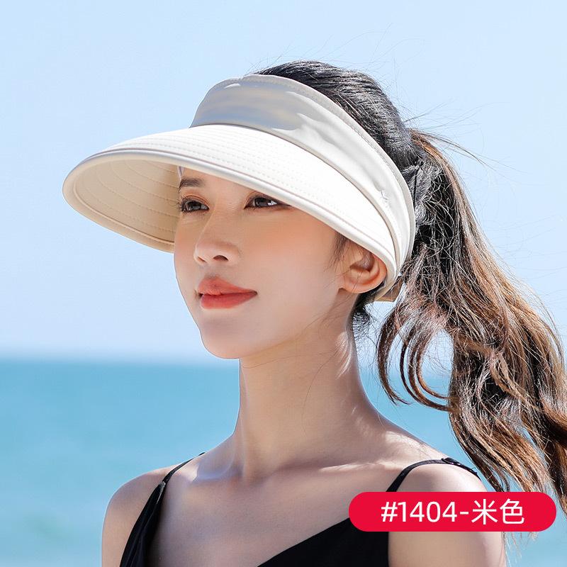 Женская летняя шляпа от солнца, кепка для поездок на работу со съемным верхом, спортивная кепка для защиты от солнца, дышащая модель с открытым верхом, пляжная шляпа с защитой от ультрафиолета