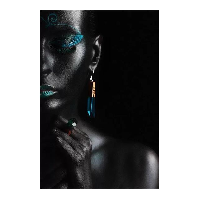 Африканские черные женские портретные художественные постеры и принты на холсте, живопись, макияж, женская настенная картина для гостиной, домашний декор