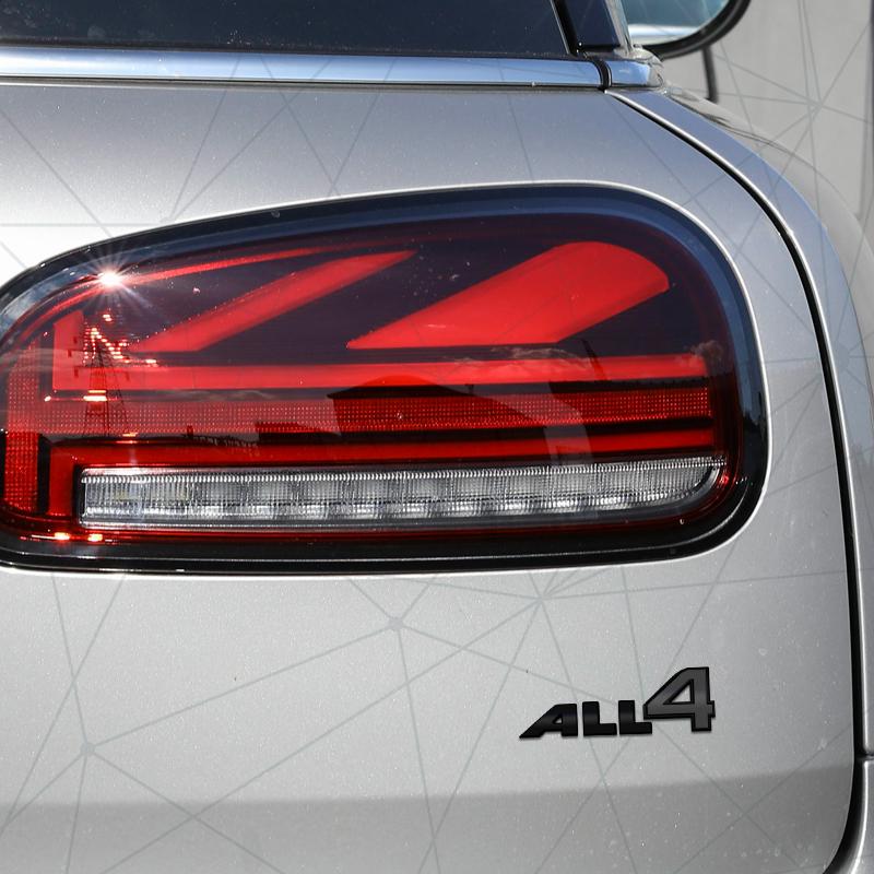 3D Auto Metal ALL4 Badge Car Rear Trunk Emblem Sticker LOGO Decor For R58 R55 R56 R59 F60 F56 R57 F57 F54 F55 PACEMAN Clubman