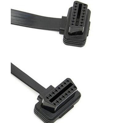 OBD2 Y-разветвитель 1 в 2 удлинительный кабель ультратонкий локоть лапша кабель диагностический соединительный кабель шнур с переключателем