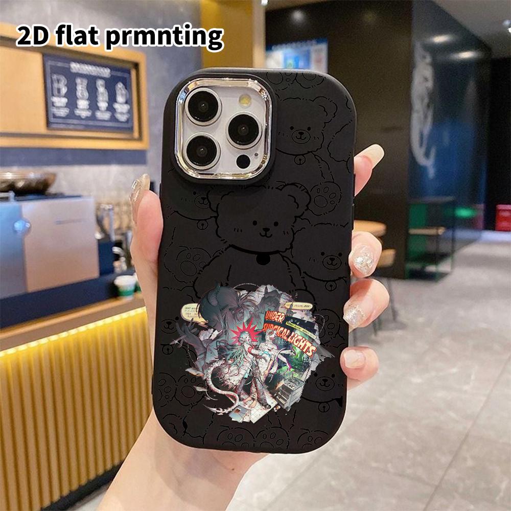 Phone Case: 2D flat design suitable for iPhone 18 17 16 15 14 13 Pro protective case, couple style, Longhorn Dinosaur Girl, Christmas and Halloween gi