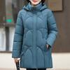 Winter Coats for Women Plus Size Outerwears Hooded Loose Elegant Long Parkas Thick Warm Middle Age Lady Jackets